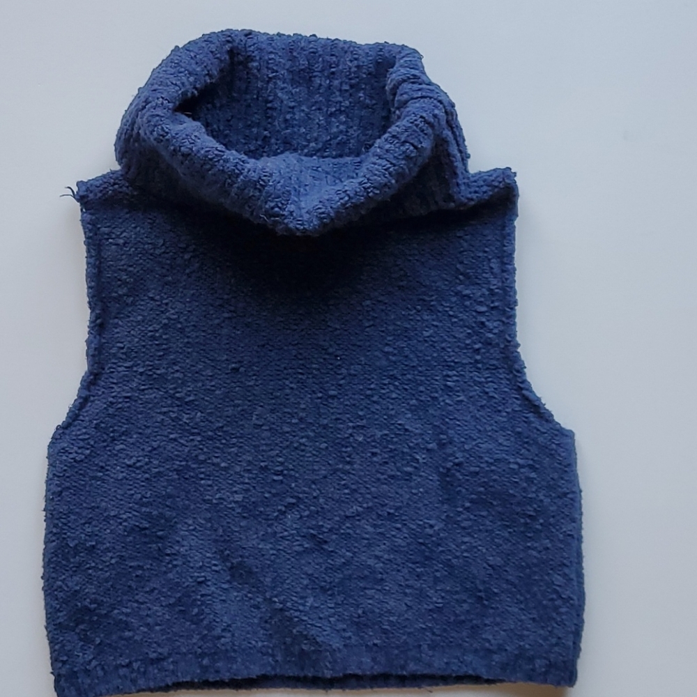 Free People Turtleneck Sleeveless Sweater